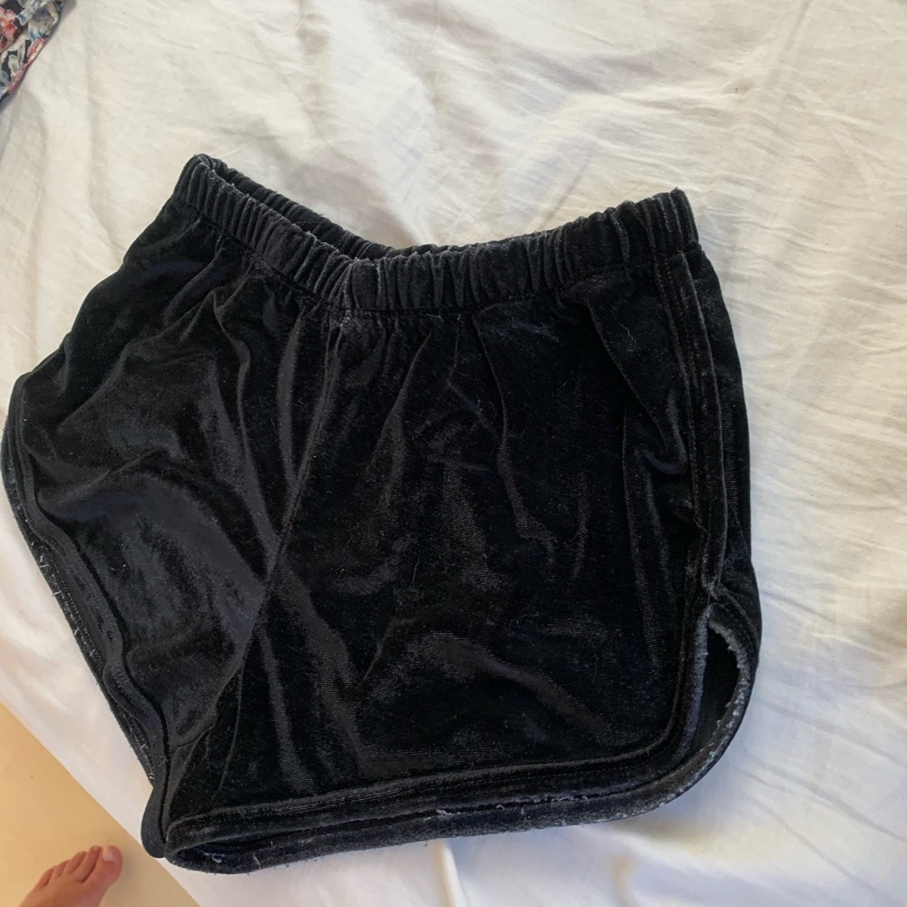 brandy Melville velvet shorts